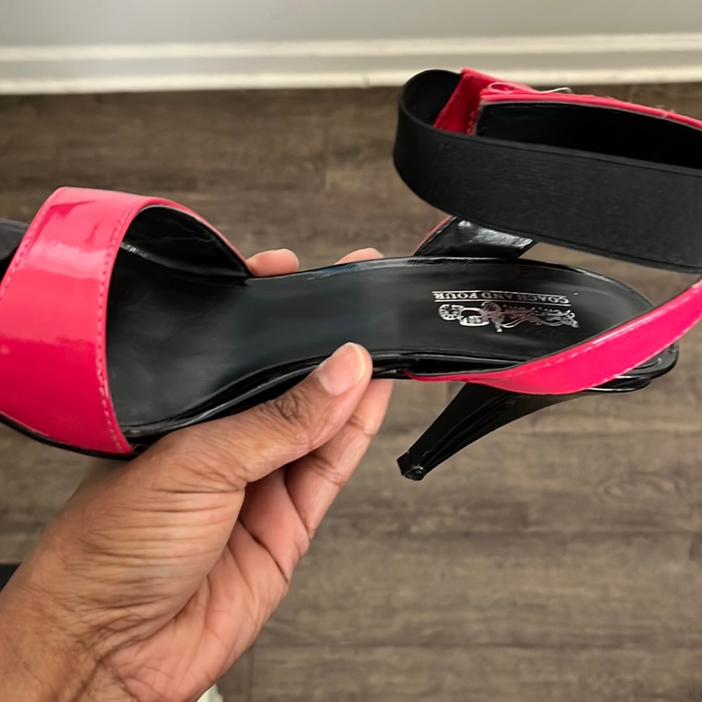 Coach and Four hot pink sandals